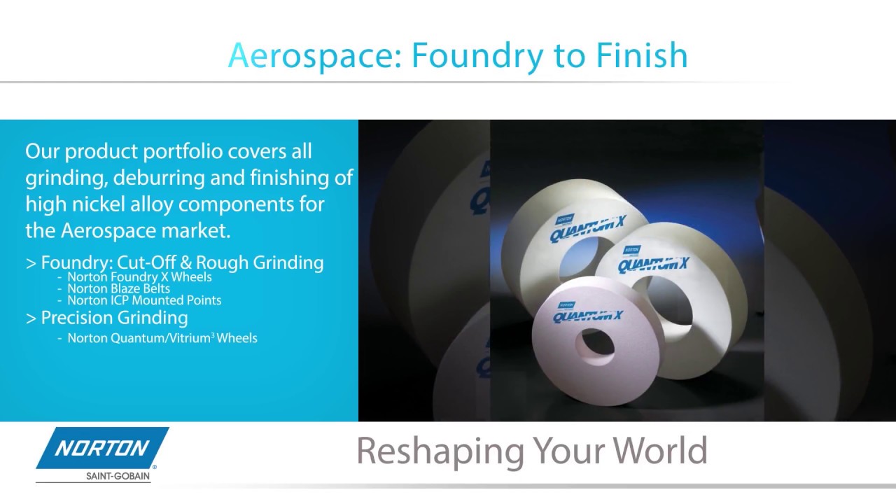 Norton Abrasives Products for Aerospace Market YouTube
