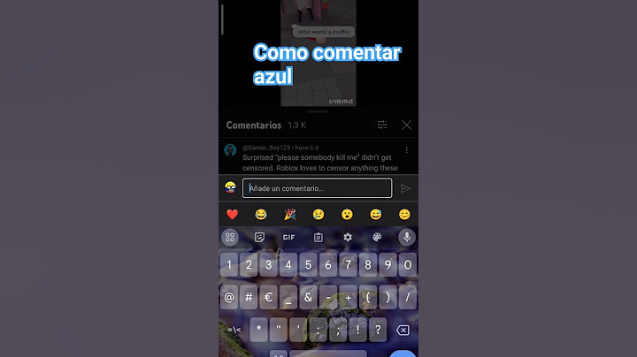 como comentar azul
