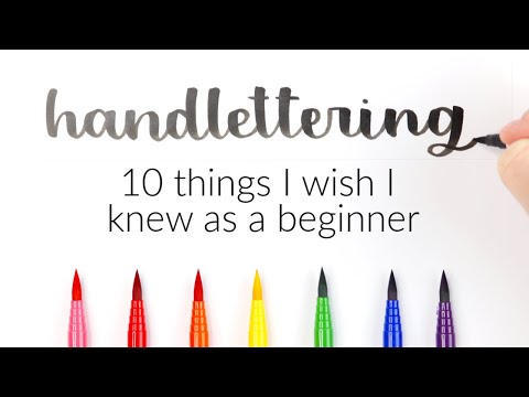 Beginner Hand Lettering Tutorial, 10 Things I Wish I Knew As A Beginner