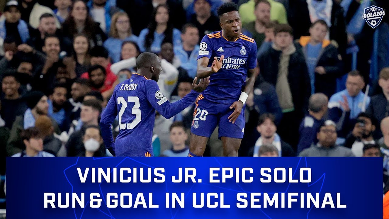 Vinicius Jr. Epic Solo Run and Goal vs. Manchester City | UCL Semifinal ...
