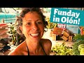 Sunday in Olón Ecuador: Mercados, Walk Around Town + Sunset Beach Walk w/ Drone (American Expats)