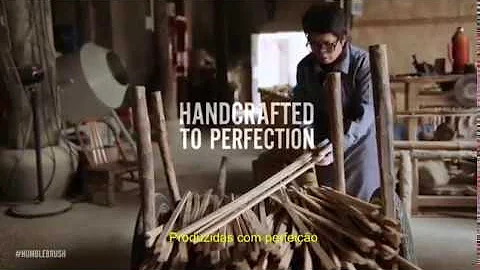 Como é feita a escova de dente de bambu?