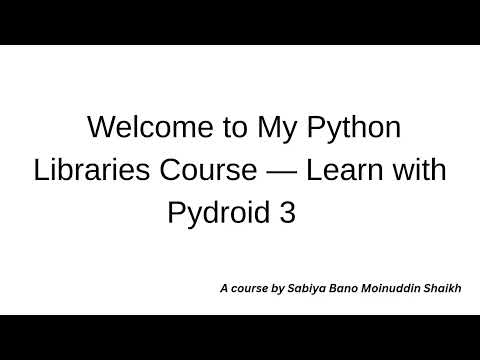 Python with pydriod3 