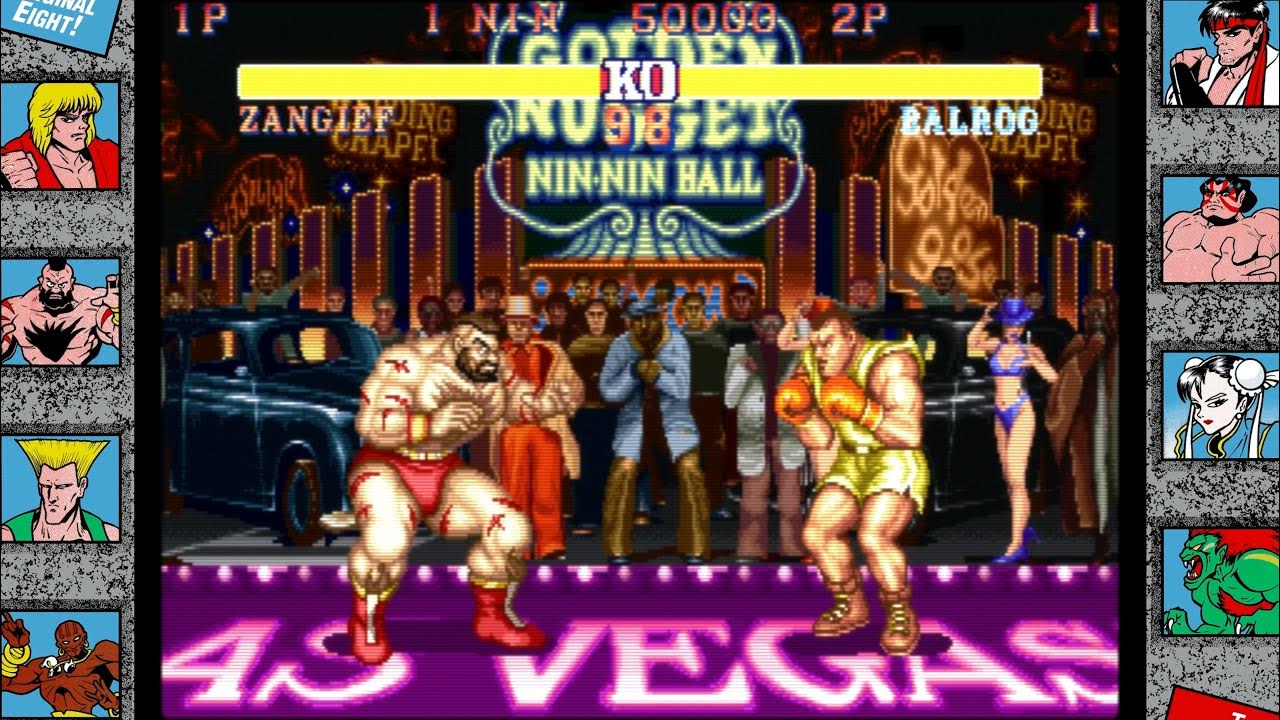 Retro 90s Arcade Games) - Street Fighter II Champion Edition - Balrog Vs  Vega