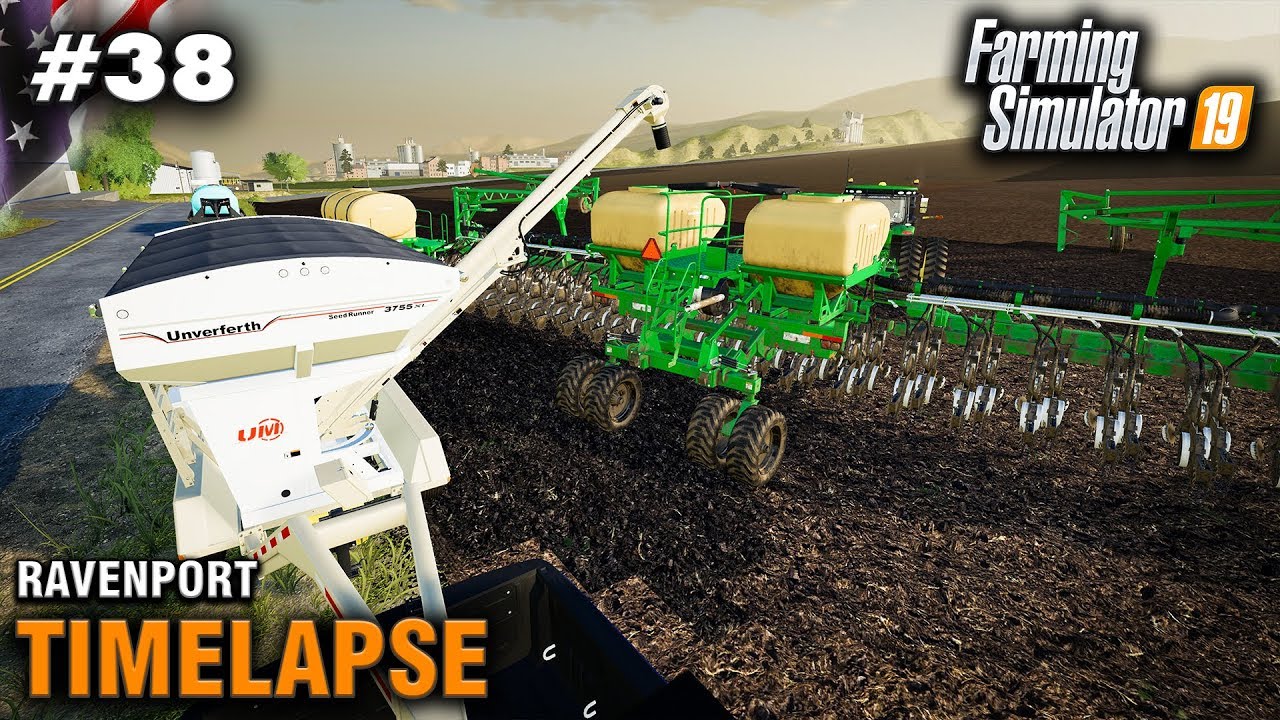 FS19 Таймлапс Рейвенпорт #38 Посадка кукурузы