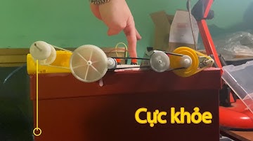 Motor mini áp dụng ròng rọc cho lực kéo thực sự ấn tượng