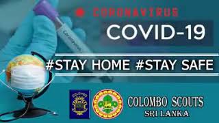 Sri lanka Colombo scouts coronavirus  stay safe stay home