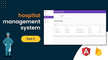 Hospital Management System using angular and firebase | Angular Material | Firebase CRUD | Part 2