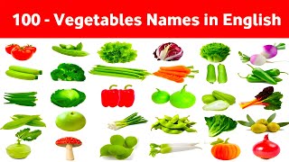 100 Vegetable Names in English | vegetables name | English Vocabulary #vegetablenames