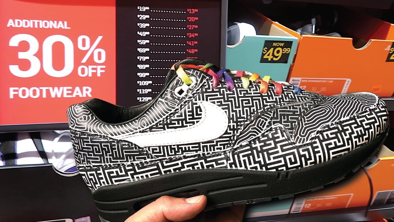 Pautas Microprocesador ANTES DE CRISTO. NIKE OUTLET 30% OFF HASH WALL SALE! AIR MAX 1 TOKYO MAZE FOUND! - YouTube