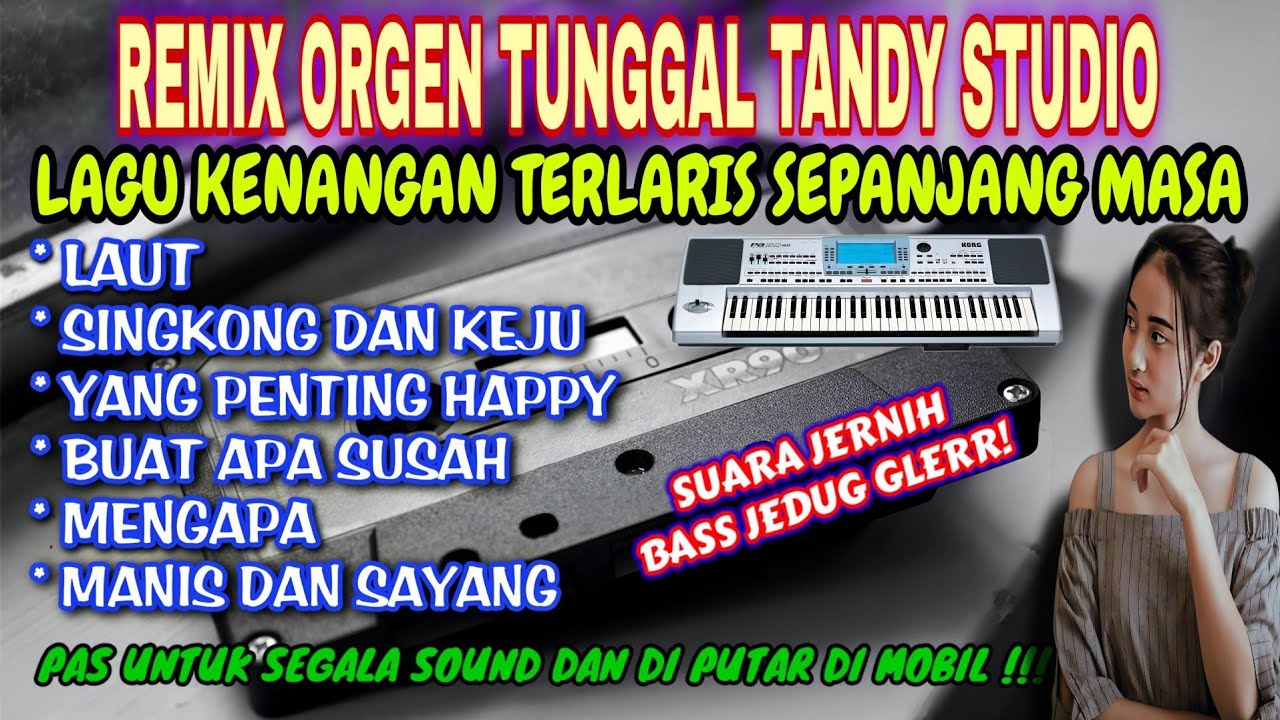REMIX ORGEN TUNGGAL TANDY STUDIO - LAGU KENANGAN TERLARIS SEPANJANG MASA - Laut, Singkong dan keju