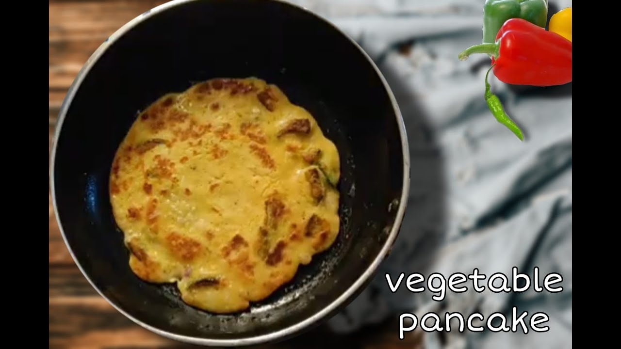 Vegetable pancake Gluten free and protein rich vegetable pan cake