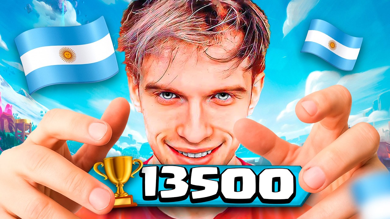EL TOP 1 ARG 🇦🇷 me COACHEA hasta 13.500 COPAS🏆 CLASH ROYALE - zEkO