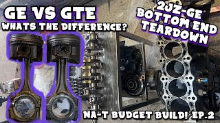 2JZ GE VS GTE Piston Difference's! *Bottom End Teardown*