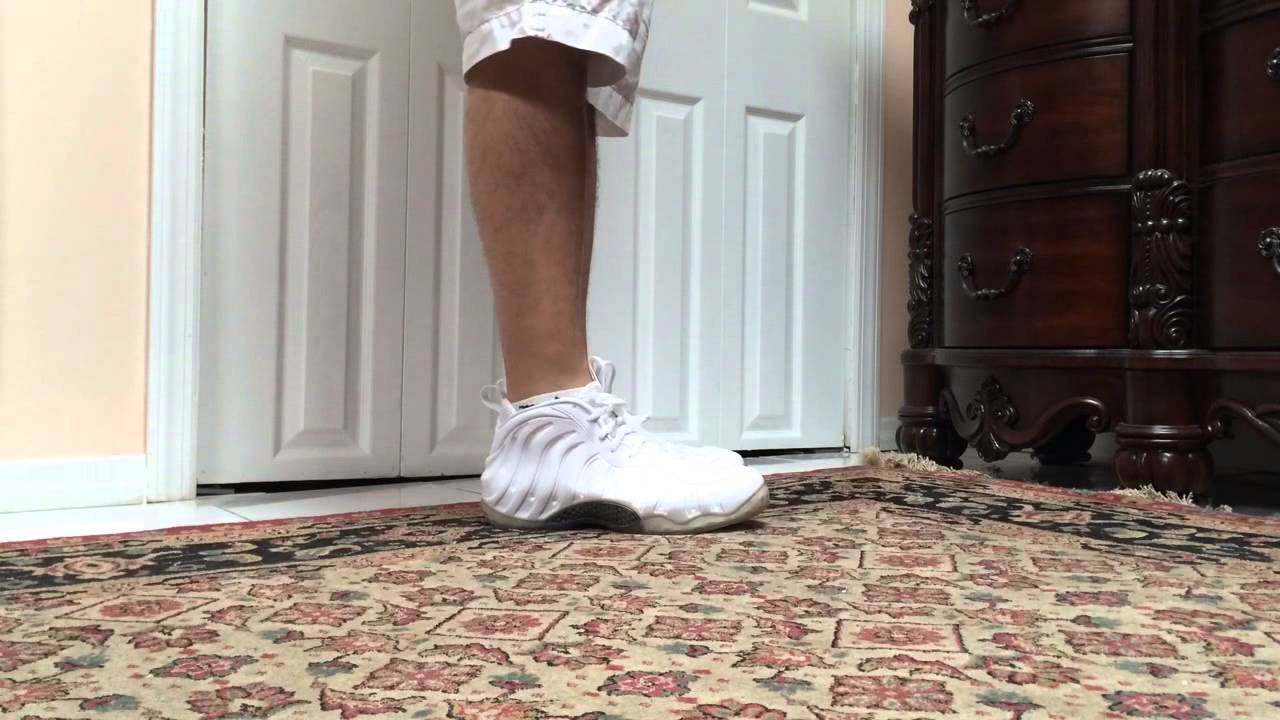 Nike Air Foamposite One White On Foot