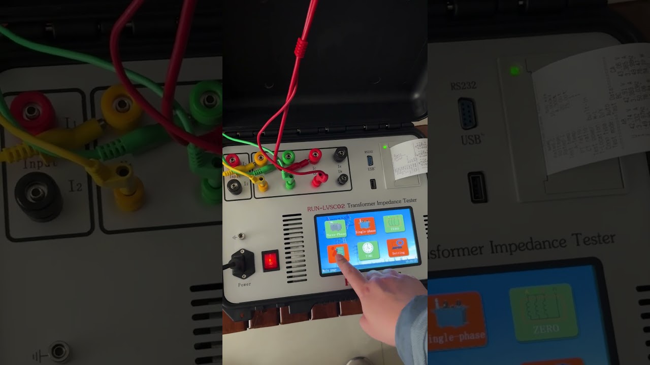 brief video of transformer impedance tester
