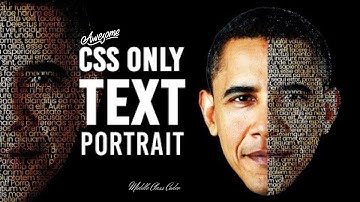 Best css Text portrait effect | Middle class coder | Front-end Development
