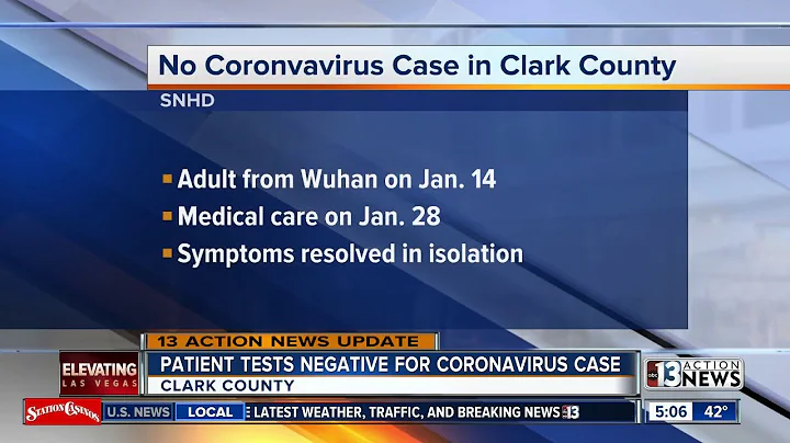 SNHD: Clark County patient tests negative for novel coronavirus - DayDayNews