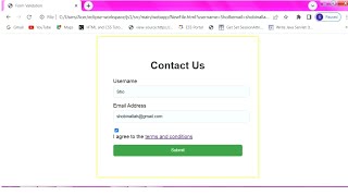 CCS375 Web Technologies Ex 3.Client Side Scripts for Validating Web Form Controls using DHTML.