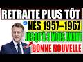 Bonne nouvelle ! Retraite anticipée possible en 2026 pour les personnes nées entre 1957 et 1967