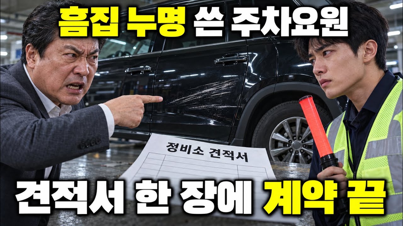 주차요원에게 흠집을 씌운 납품 사장, 정비소 견적서가 계약을 끊었다