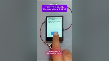 ElevenLabs ESP32 Text to Speech Demo with Code #arduino #esp32 #iot