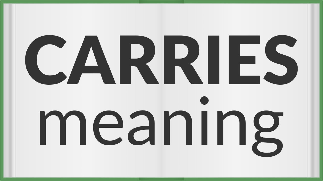 Carries | meaning of Carries