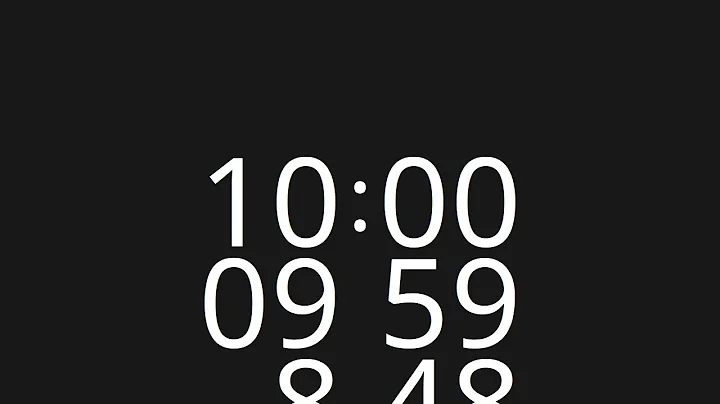 10 Minute Countup Timer