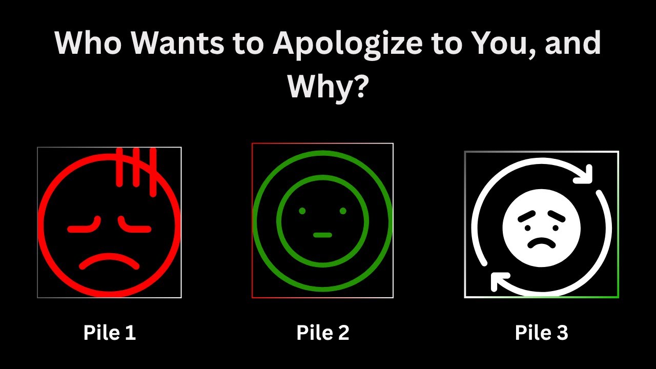 Who Wants to Apologize to You, and Why? Pick-a-Card. Tarot Reading.