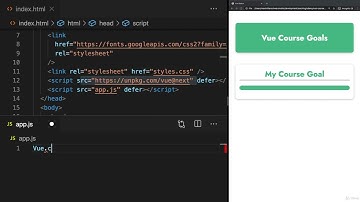 II. Basics & Core Concepts - DOM Interaction with Vue. 2. Creating and Connecting Vue App Instances