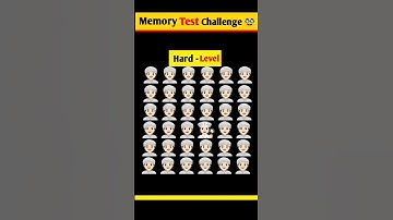Memory Test || Riddles And Puzzles For Iq Test || part 17 || #shorts #quiztime