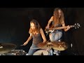 Billie jean michael jackson drumbass cover by milena and sina