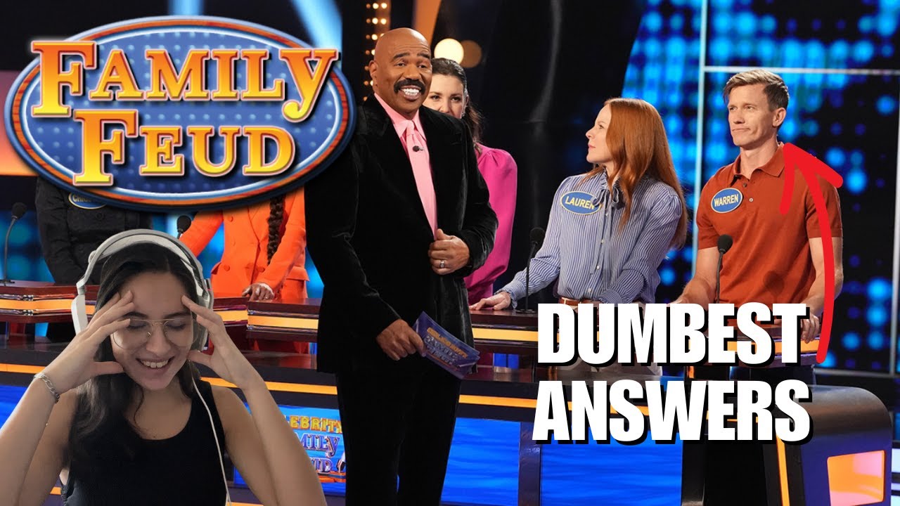 REACTING TO DUMBEST FAMILY FEUD ANSWERS