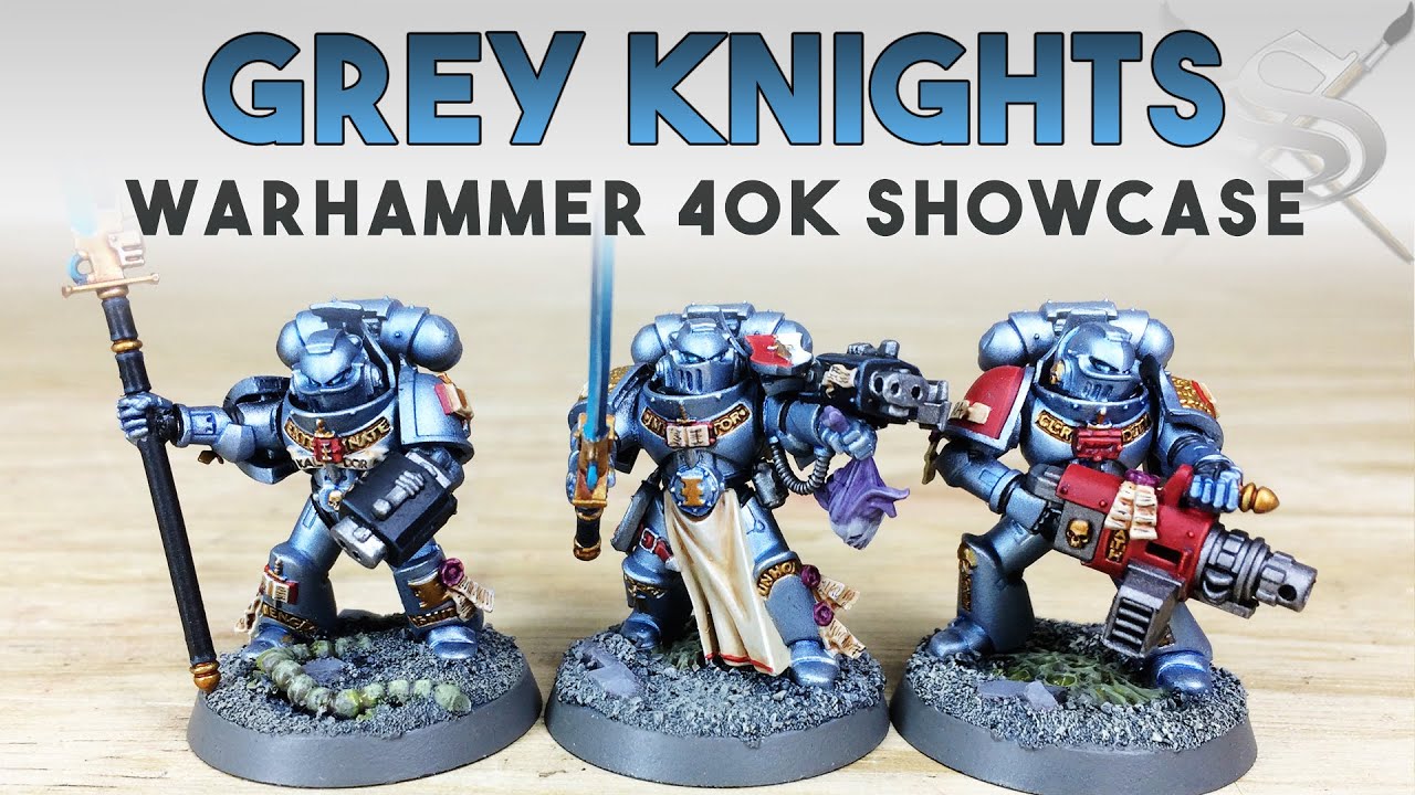 Converted Chaplain Grey Knights Army Warhammer 40k Miniature Painting Youtube