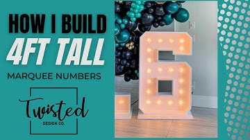 Marquee Numbers | How to build | Short version