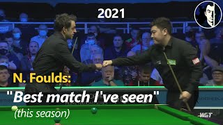 "What you call class on the snooker table" | Ronnie O'Sullivan vs Yan Bingtao | 2021 NIO L16 screenshot 5