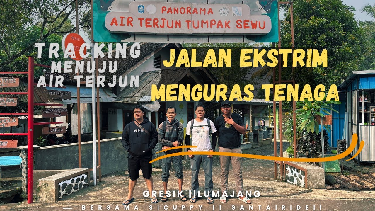 Motovlog (❌) || Tracking jalan kaki menuju air terjun Tumpak Sewu ‼️|| Lumajang ~Jatim || SantaiRide