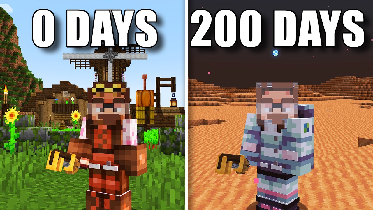 I Played 200 Days As a Space Engineer Minecraft!