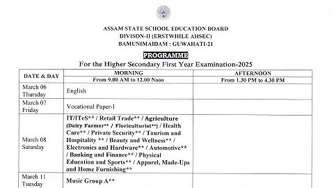 HS 1st Year Final Examination 2025|Routine|HS First Year Exam Programme|Timetable|Class XI Routine