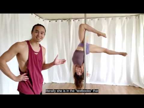Pole Dance Tutorial: Pole Mechanics-- The Inside and Outside Leg Hang With Marlo Fisken