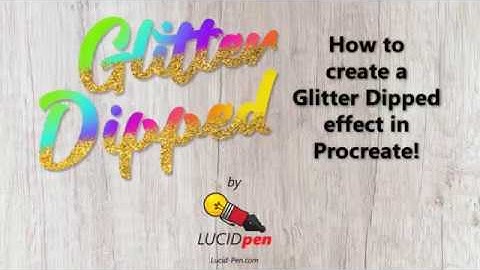 Glitter Dipped Procreate Effect