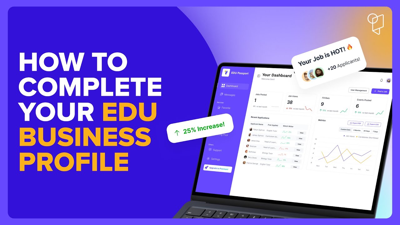 How to Complete Your EDU Business Profile on EDU Passport | Build Trust ...