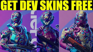 How to unlock Developer Skins in splitgate 2  (Dev Bolt, dev mida, dev rhinok)