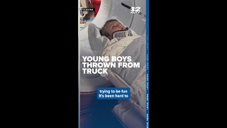 Young brothers injured when thrown from truck bed in Duchesne County