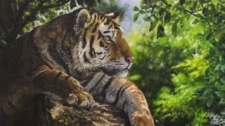 Emergence (Study of a Tiger) | Oil Painting Timelapse