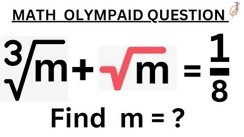 A nice math olympaid question. #olympiadquestion #olympiad