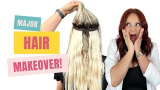 Blonde Highlights on Dark Hair - MAJOR HAIR TRANSFORMATION #HIGHLIGHTSONDARKHAIR