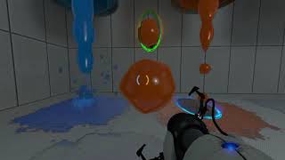 Portal 2: Unused player-coated-in-gel behavior