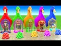 Long Slide Game With Cow Elephant Gorilla Hippopotamus Tiger - 3d Animal Game - Funny 3d Animals