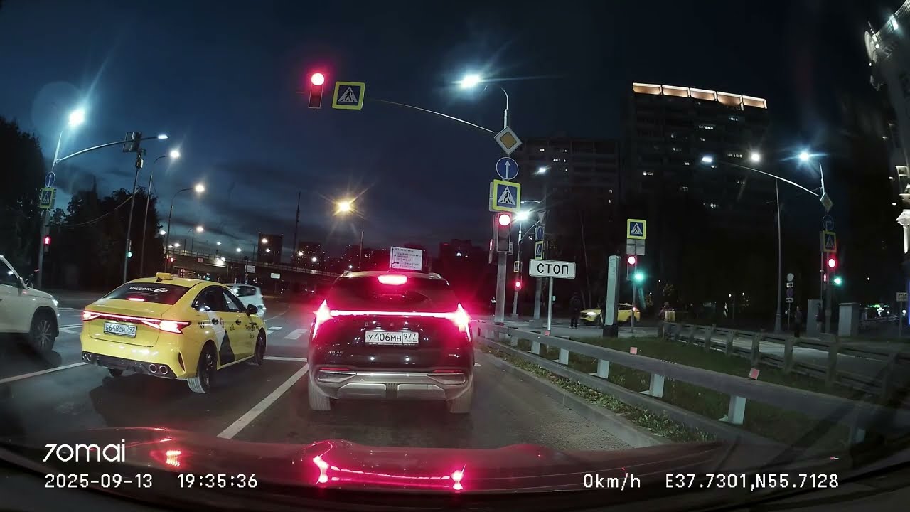 Driving in Moscow city: Текстильщики - Лефортово - Текстильщики 13/09/2025 (timelapse 4x)